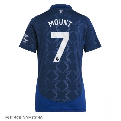Camiseta Manchester United Mason Mount #7 Visitante Equipación para mujer 2024-25 manga corta Camiseta Manchester United Mason Mount #7 Visitante Equipación para mujer 2024-25 manga corta